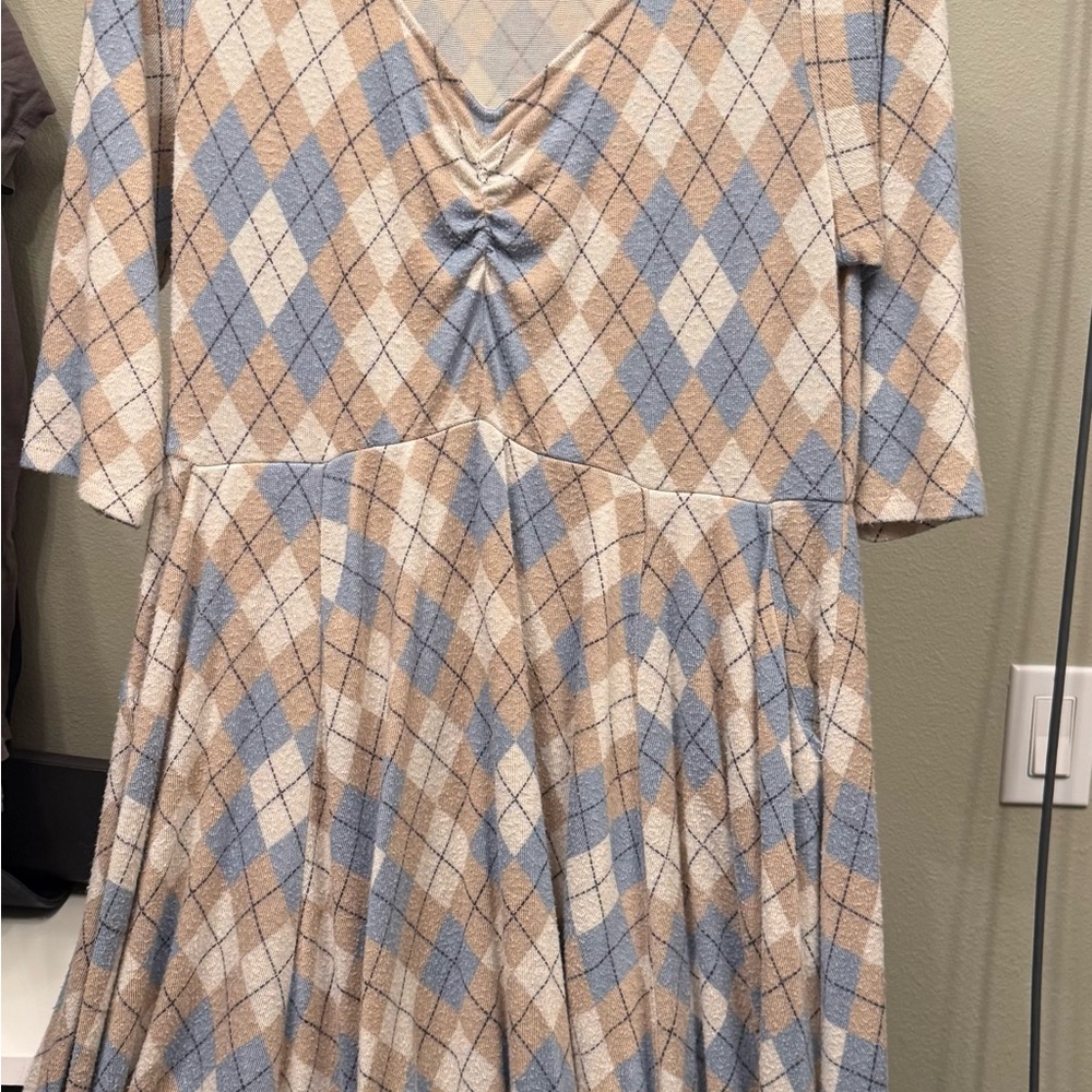 Torrid Super Soft Plush Princess Argyle Mini
Skater Dress